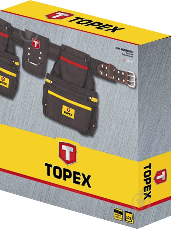 Пояс для ручного інструменту Topex 79R402 - фото 3 Пояс для ручного інструменту Topex 79R402 - фото 3