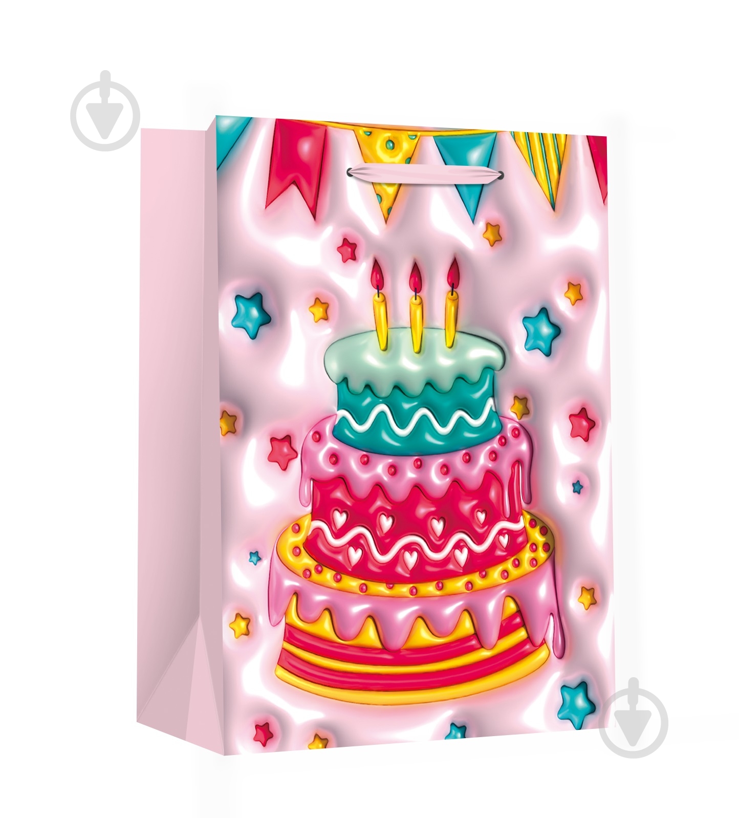 Пакет подарочный LARGE Birthday в ассортименте - фото 1