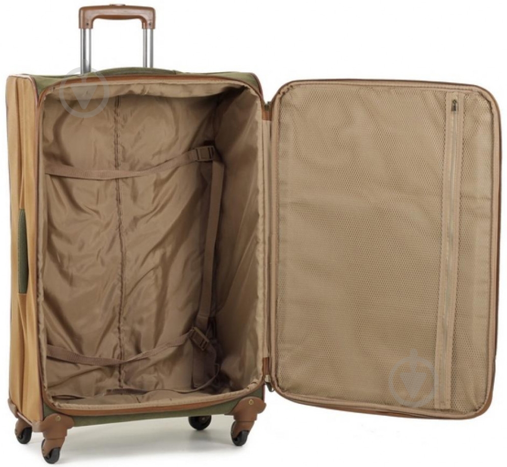 Чемодан Members Boston (S) Olive Green 30 л зеленый - фото 6