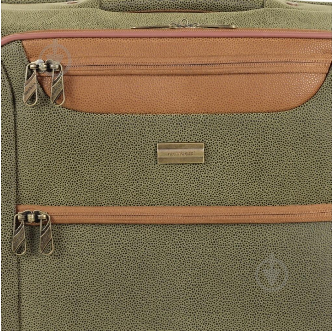 Чемодан Members Boston (S) Olive Green 30 л зеленый - фото 5