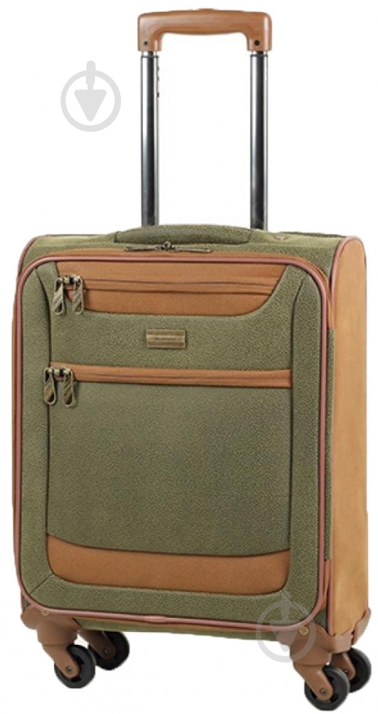 Чемодан Members Boston (S) Olive Green 30 л зеленый - фото 1