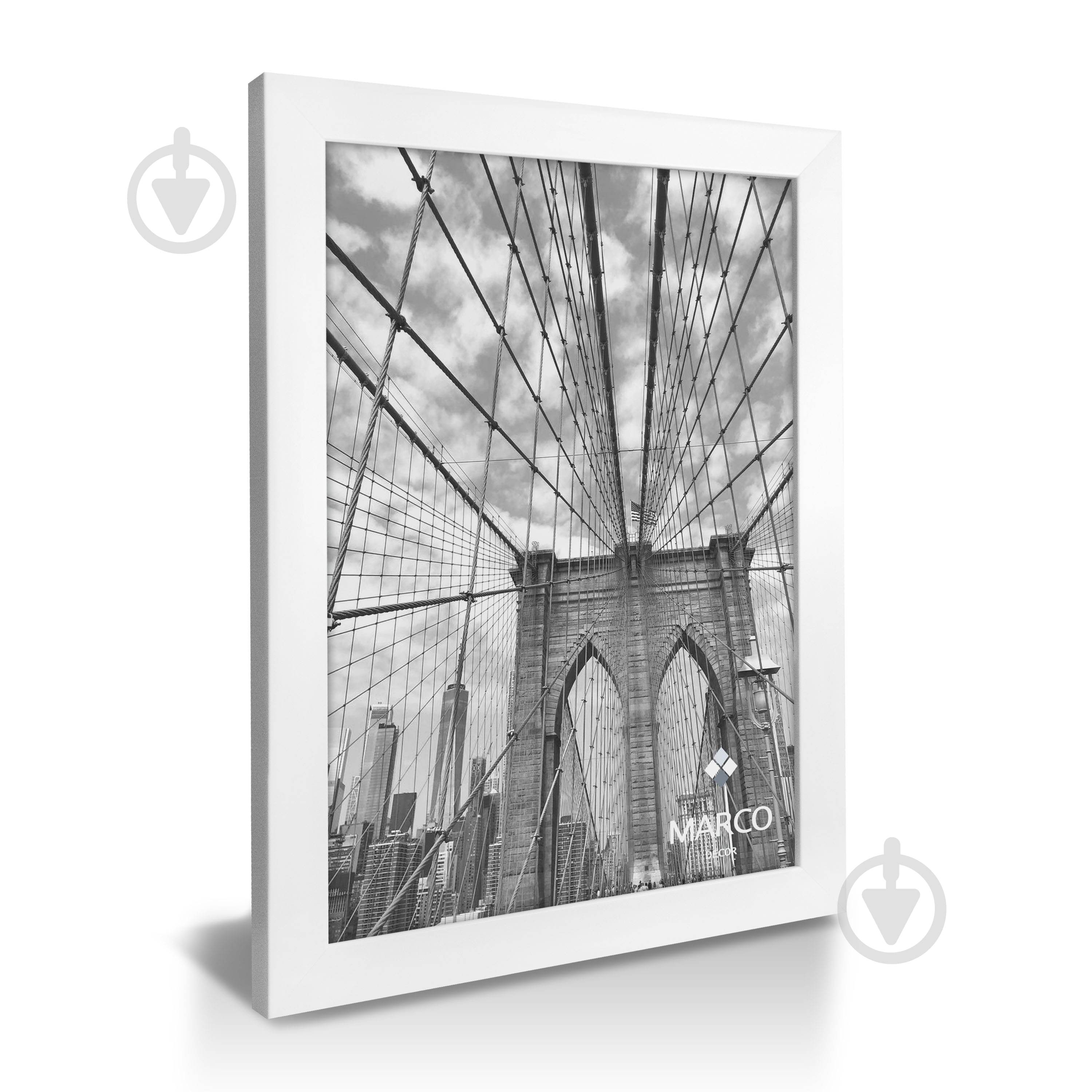 Рамка для фотографии со стеклом MARCO decor 2216 1 фото 21х30 см белый - фото 2