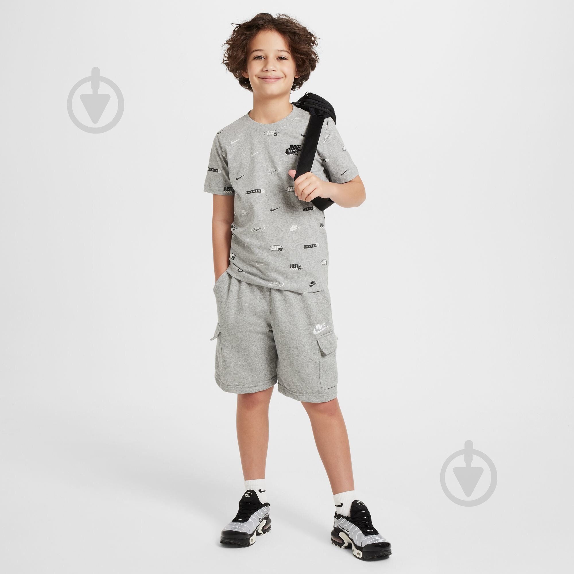 Футболка Nike K NSW TEE AOP HM5851-063 р.XL сірий - фото 5