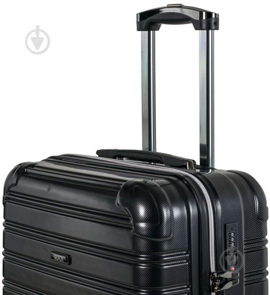 Чемодан Rock Chicago (M) Black 60 л черный - фото 2