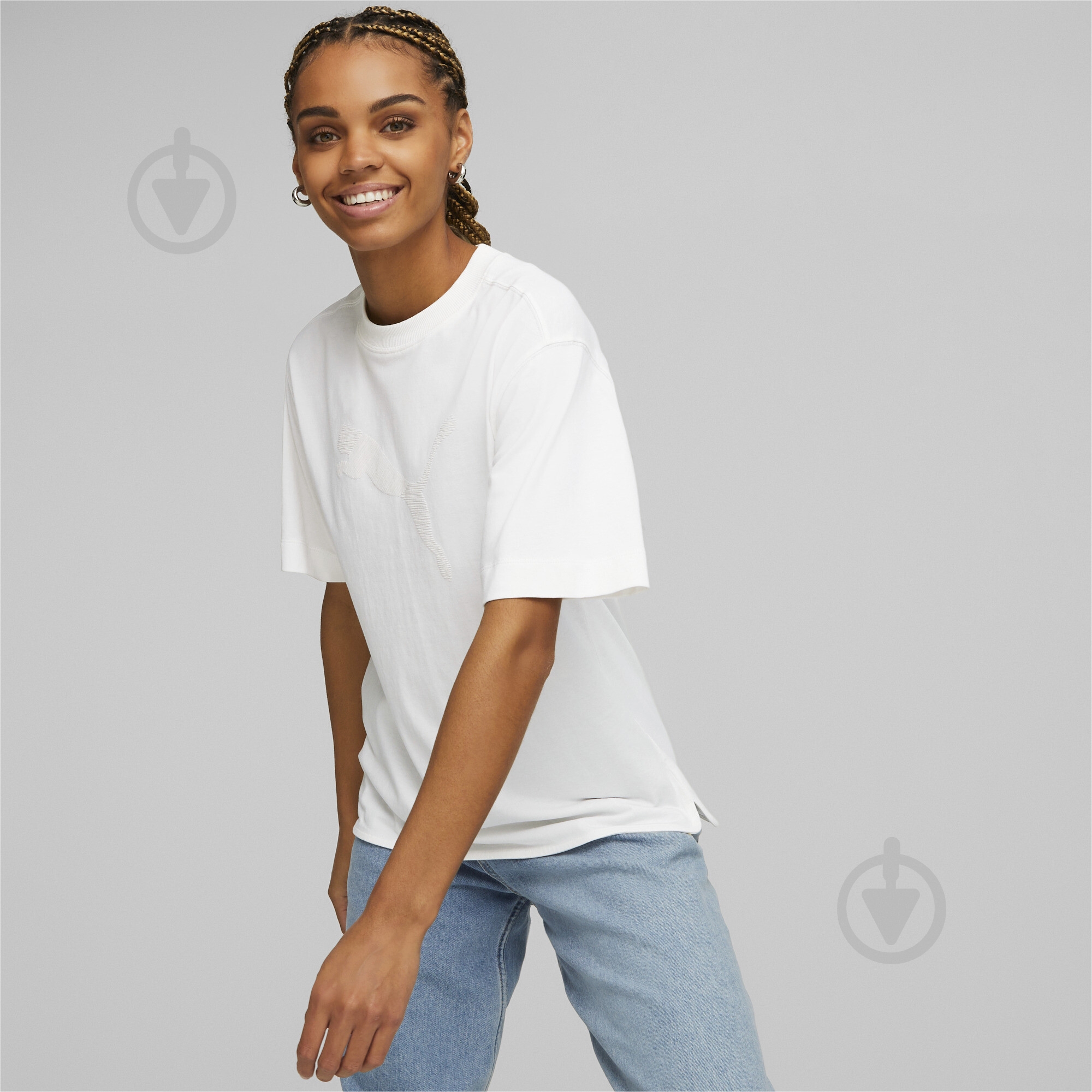 Футболка Puma HER TEE 67310702 р.M белый - фото 3