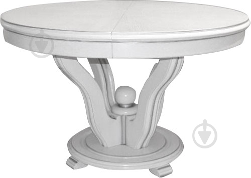 Стіл обідній ЮрВiт Едельвейс білий - фото 1 Стіл обідній ЮрВiт Едельвейс білий - фото 1
