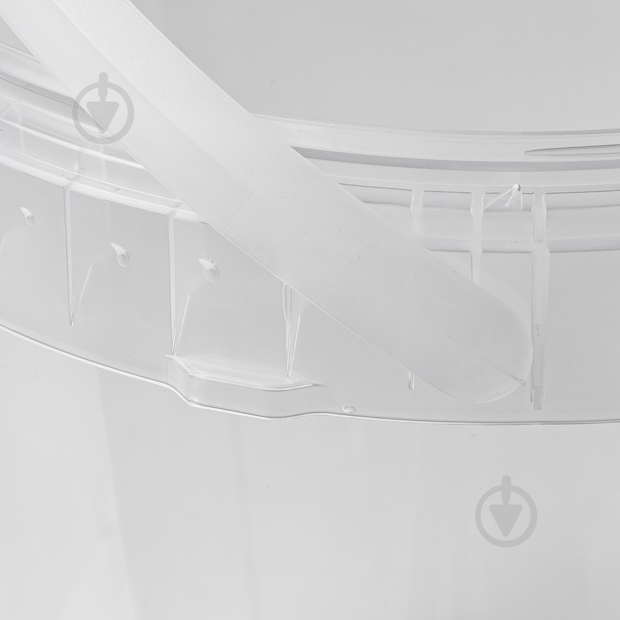 Відро звичайне Пласт-Бокс кругле з пластиковою ручкою 1 л прозорий - фото 2