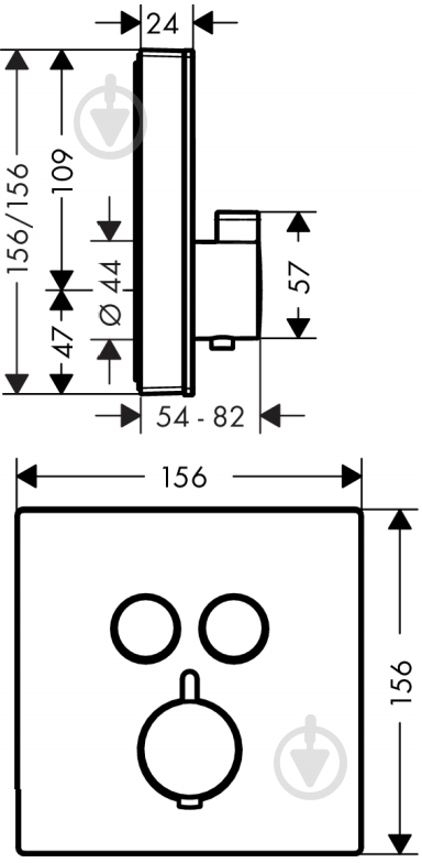 Смеситель для душа Hansgrohe ShowerSelect 15738400 - фото 2