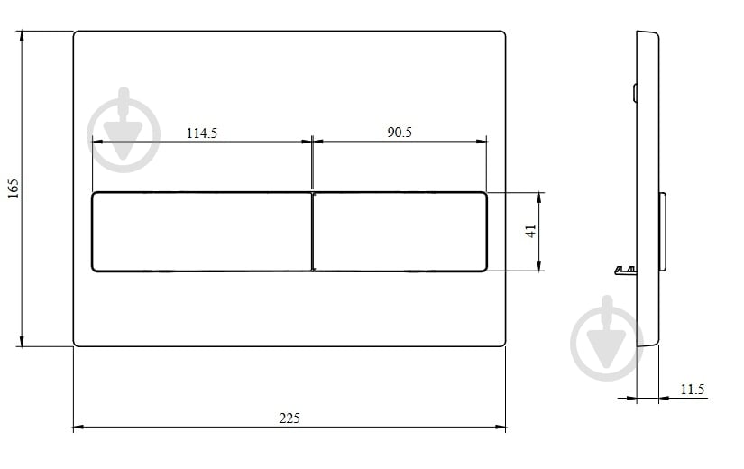 Панель смыва Koller Pool Neon, хром глянец - фото 5 Панель смыва Koller Pool Neon, хром глянец - фото 5