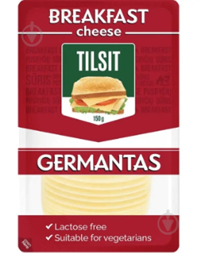 Сыр Tilsit Germanto 45% в слайсах 150г - фото 1 Сыр Tilsit Germanto 45% в слайсах 150г - фото 1
