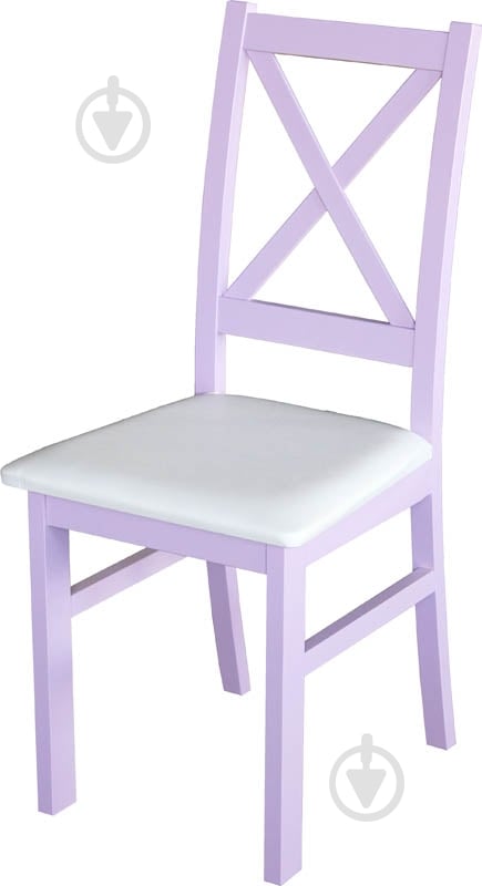 Стул обеденный СХ белый/лаванда - фото 1 Стул обеденный СХ белый/лаванда - фото 1