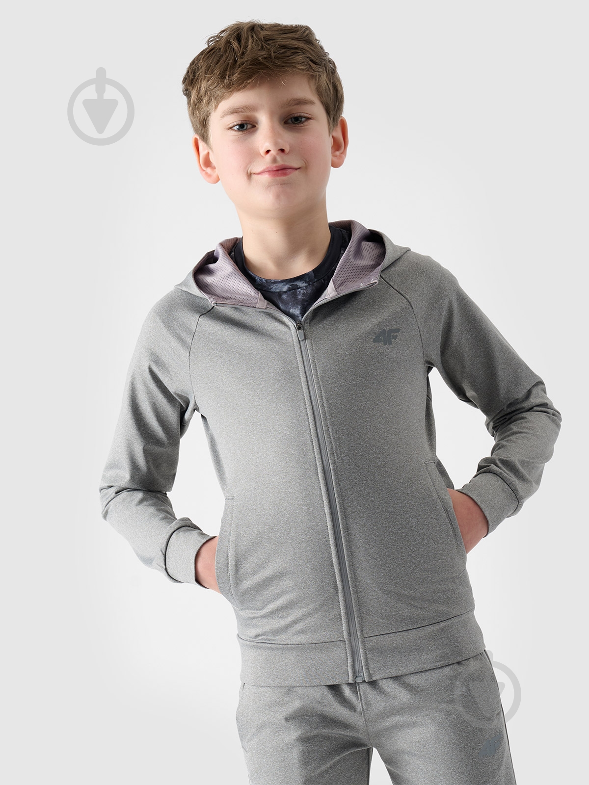 Джемпер 4F SWEATSHIRT FNK M557 4FJWSS25TFSWM557-27M р.152 сірий - фото 1 Джемпер 4F SWEATSHIRT FNK M557 4FJWSS25TFSWM557-27M р.152 сірий - фото 1