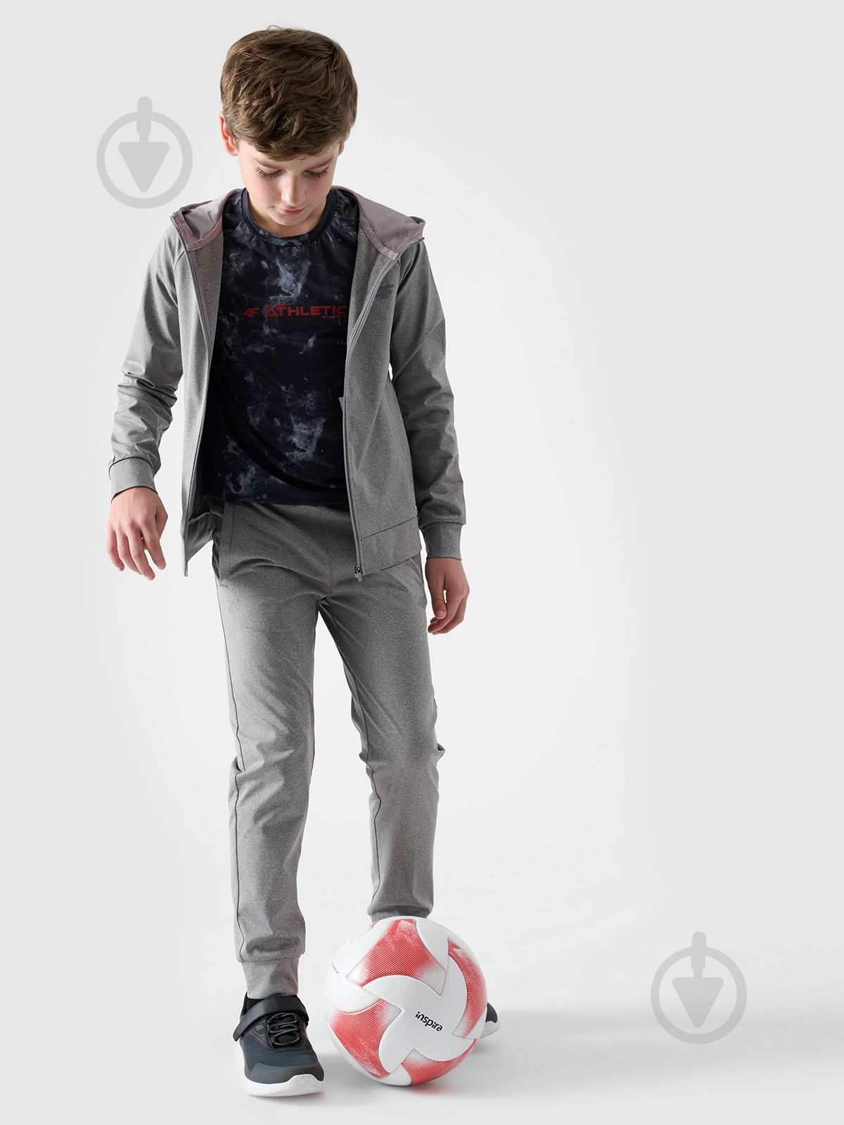 Джемпер 4F SWEATSHIRT FNK M557 4FJWSS25TFSWM557-27M р.152 сірий - фото 2 Джемпер 4F SWEATSHIRT FNK M557 4FJWSS25TFSWM557-27M р.152 сірий - фото 2