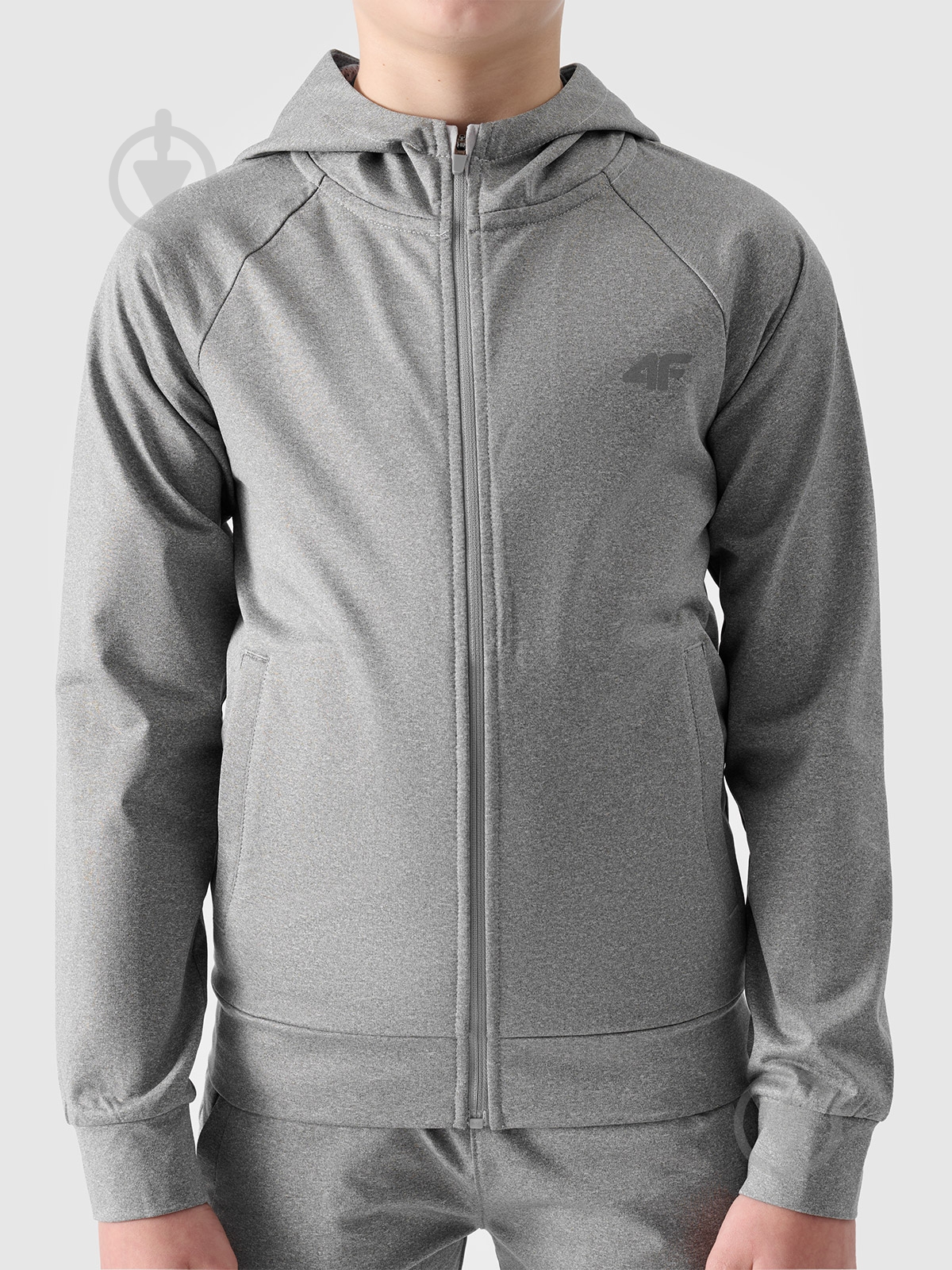 Джемпер 4F SWEATSHIRT FNK M557 4FJWSS25TFSWM557-27M р.152 сірий - фото 5 Джемпер 4F SWEATSHIRT FNK M557 4FJWSS25TFSWM557-27M р.152 сірий - фото 5