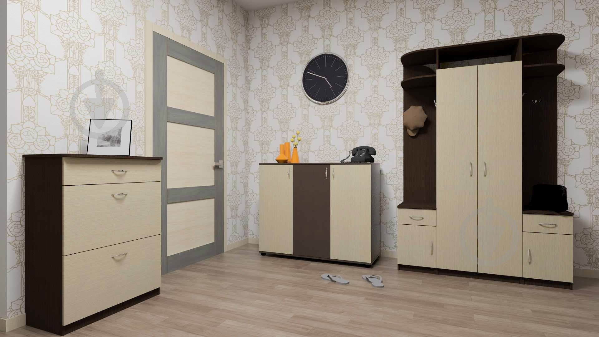 Тумба для взуття Компаніт ТО-3А 726x400x1016 мм дуб сонома - фото 2