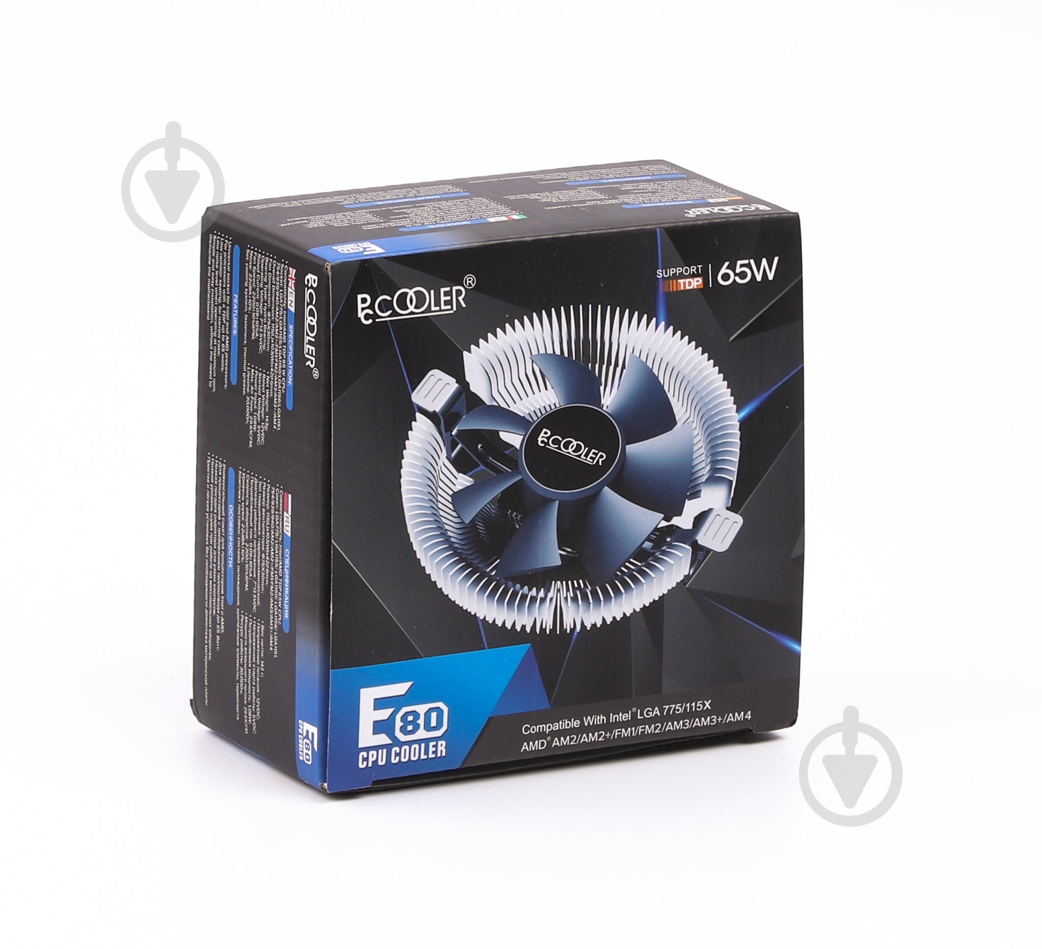Процессорный кулер PcCooler E80, TDP 65 Вт - фото 4 Процессорный кулер PcCooler E80, TDP 65 Вт - фото 4