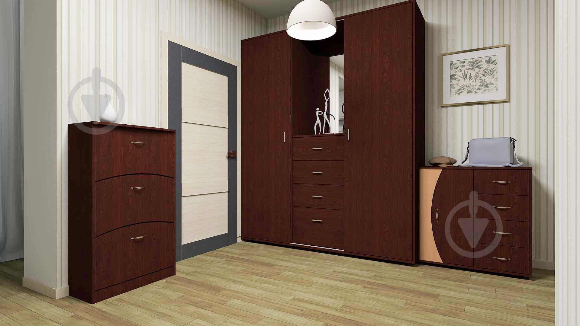 Тумба для взуття Компаніт ТО-3Б 700x320x1232 мм горіх - фото 2 Тумба для взуття Компаніт ТО-3Б 700x320x1232 мм горіх - фото 2