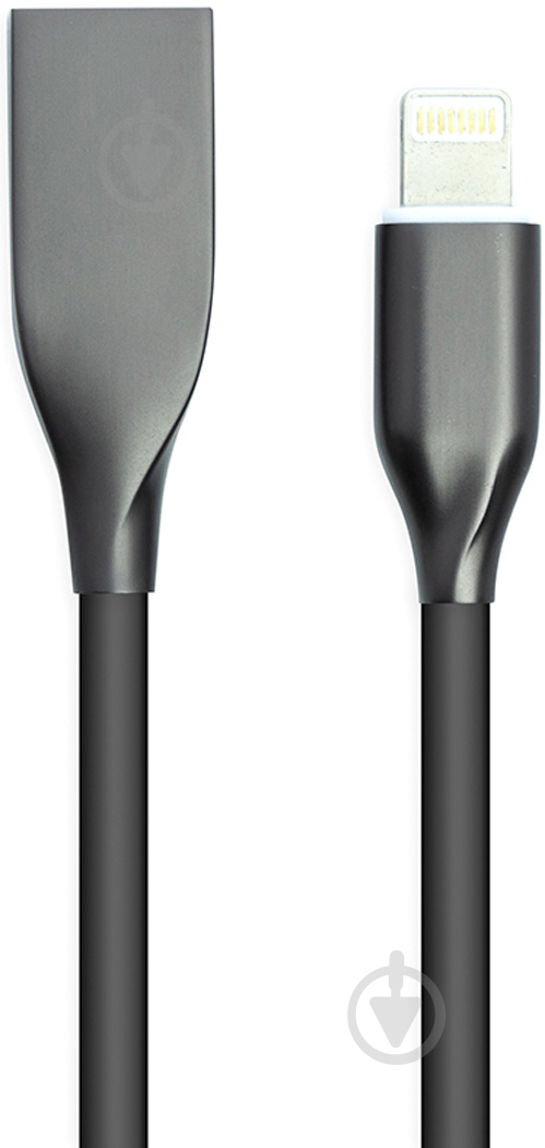 Кабель PowerPlant Lightning – USB 1 м черный (CA911790) - фото 1
