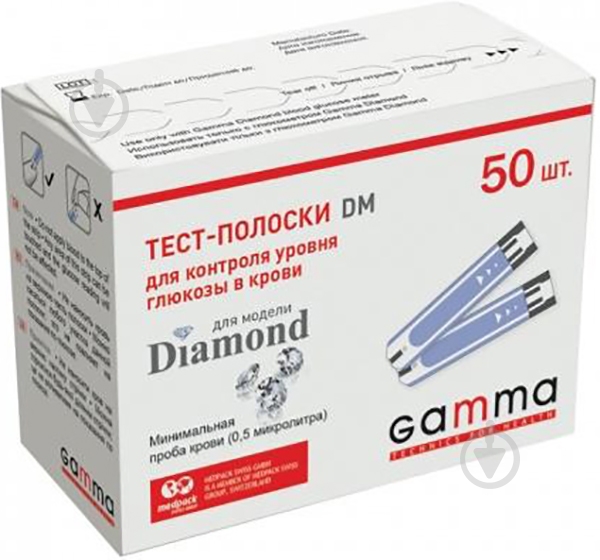 Тест-полоска GAMMA DM 50 шт. - фото 1