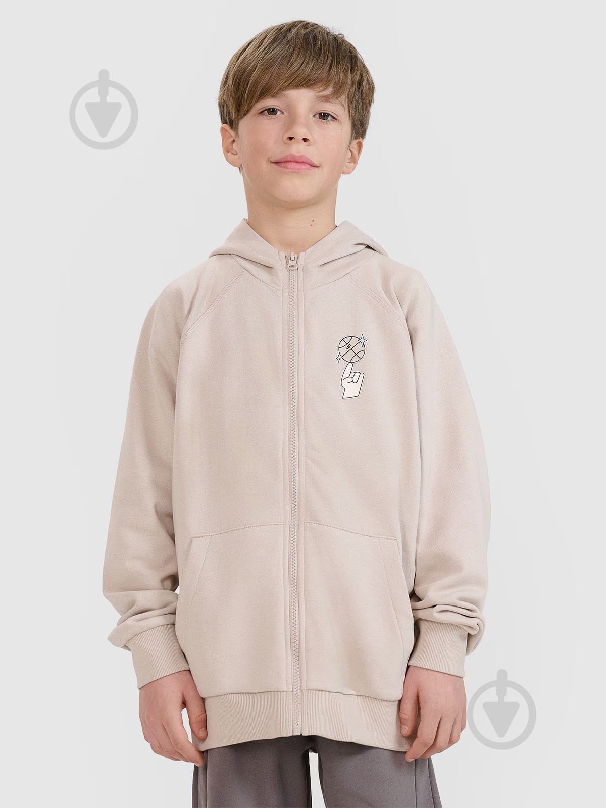 Джемпер 4F SWEATSHIRT M2103 4FJRSS25TSWSM2103-83S р.122 бежевий - фото 1