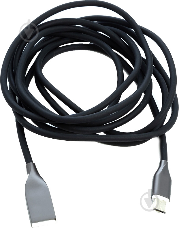 Кабель PowerPlant USB – microUSB 2 м черный (CA911233) - фото 2 Кабель PowerPlant USB – microUSB 2 м черный (CA911233) - фото 2