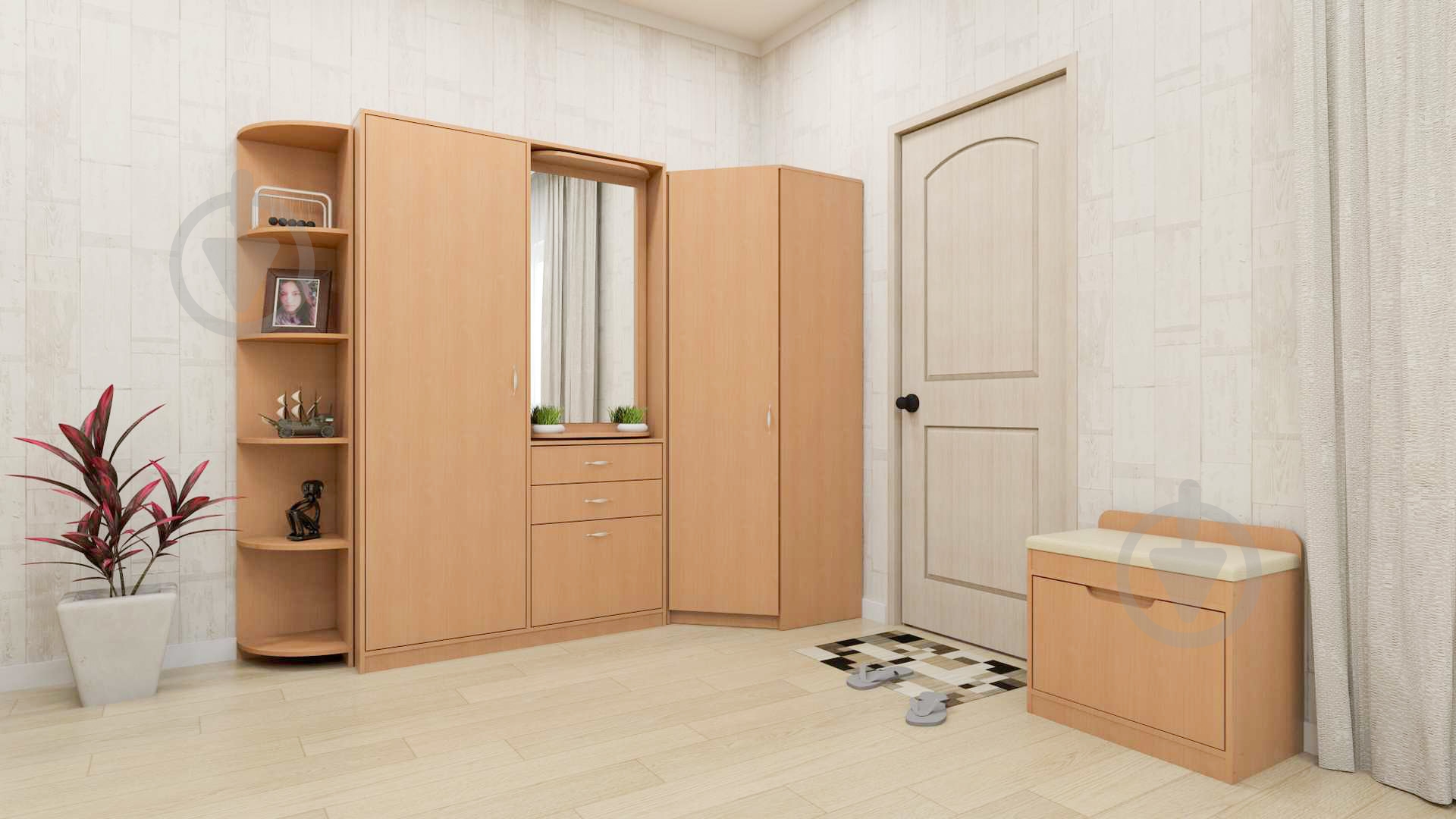 Тумба для взуття Компаніт ТО-8 600x380x600 мм горіх - фото 2