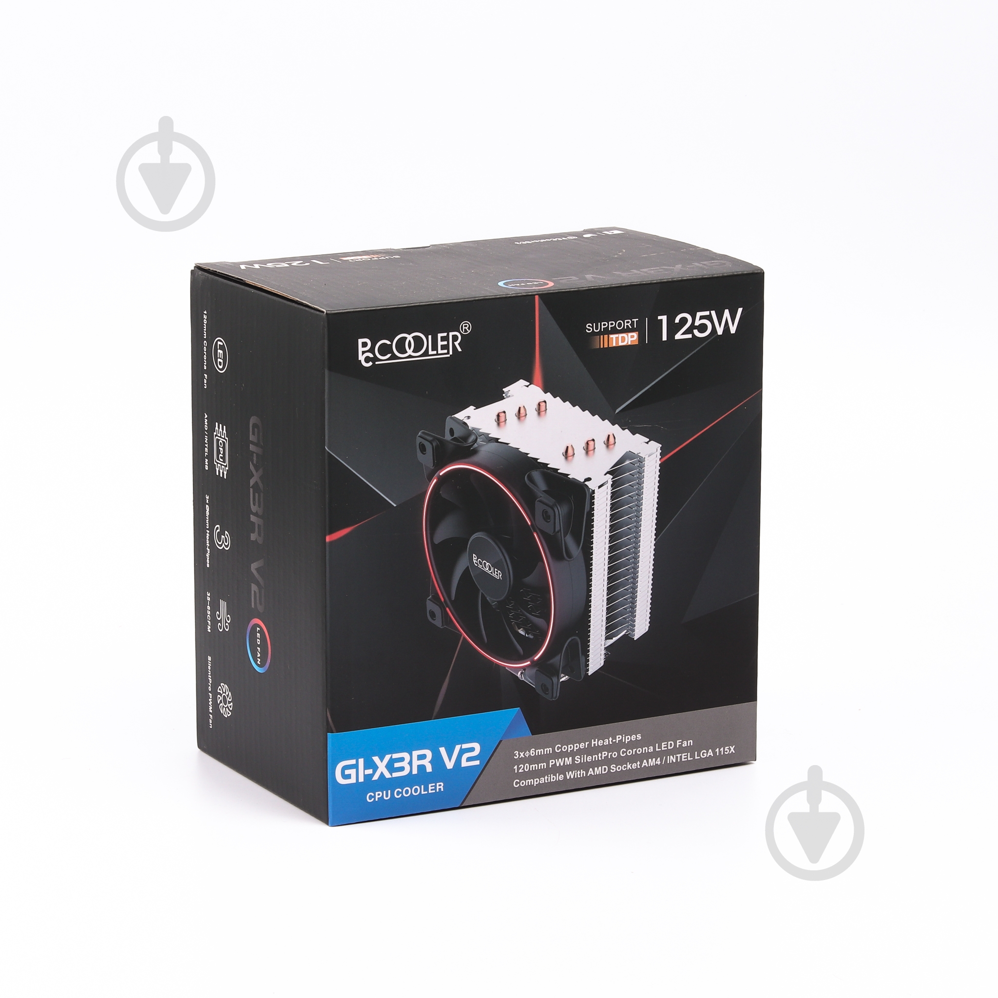 Процессорный кулер PcCooler GI-X3R V2, Red lighting, TDP 125 Вт - фото 6