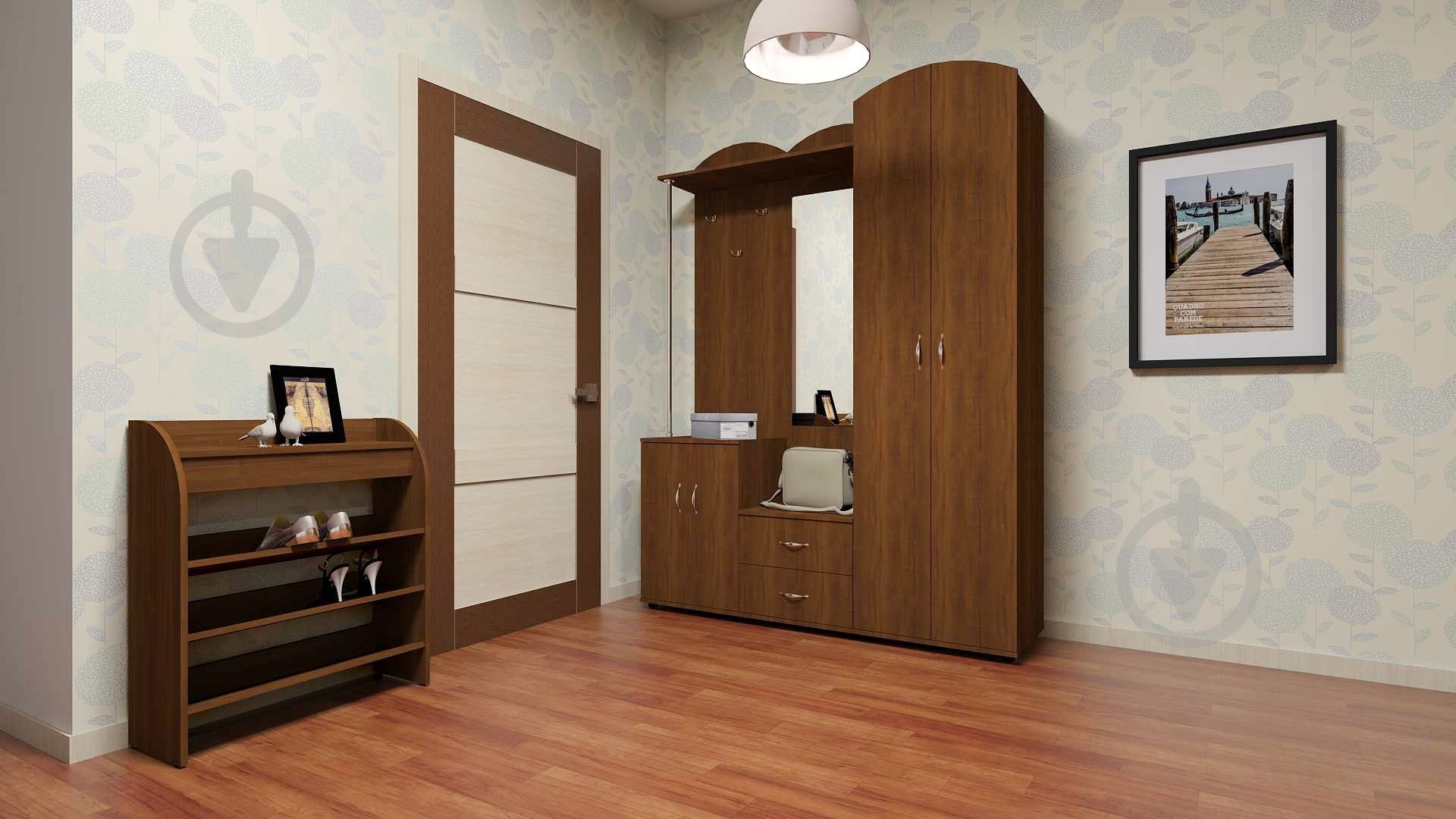 Тумба для взуття Компаніт ТО-9 700x250x800 мм горіх - фото 2