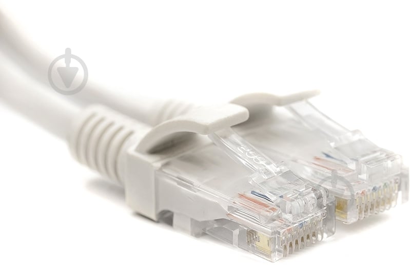 Патч-корд PowerPlant Cat5E UTP 10 м білий - фото 1