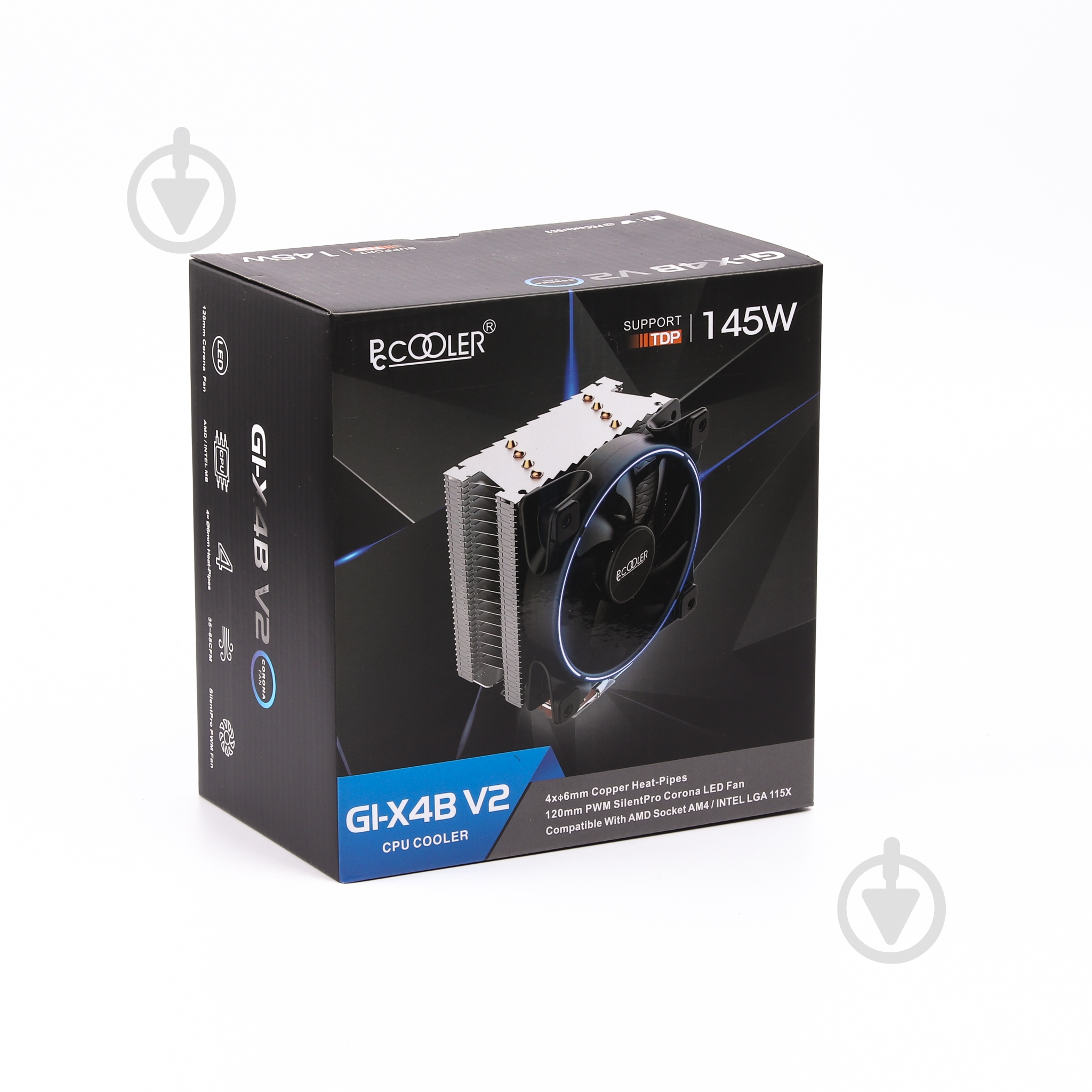 Процессорный кулер PcCooler GI-X4B V2, Blue lighting, TDP 145 Вт - фото 5