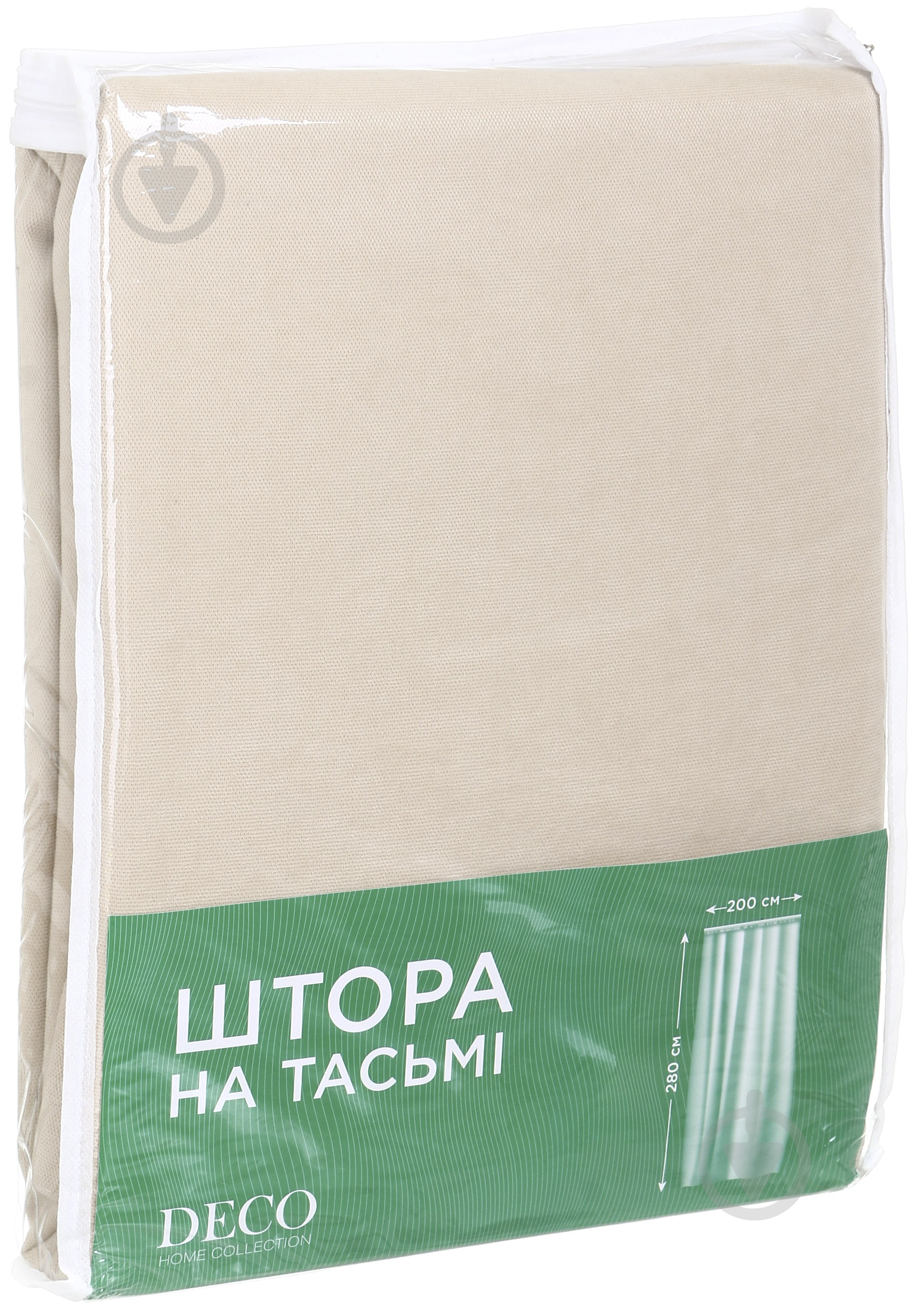 Штора 200х280 см вершковий Deco - фото 4