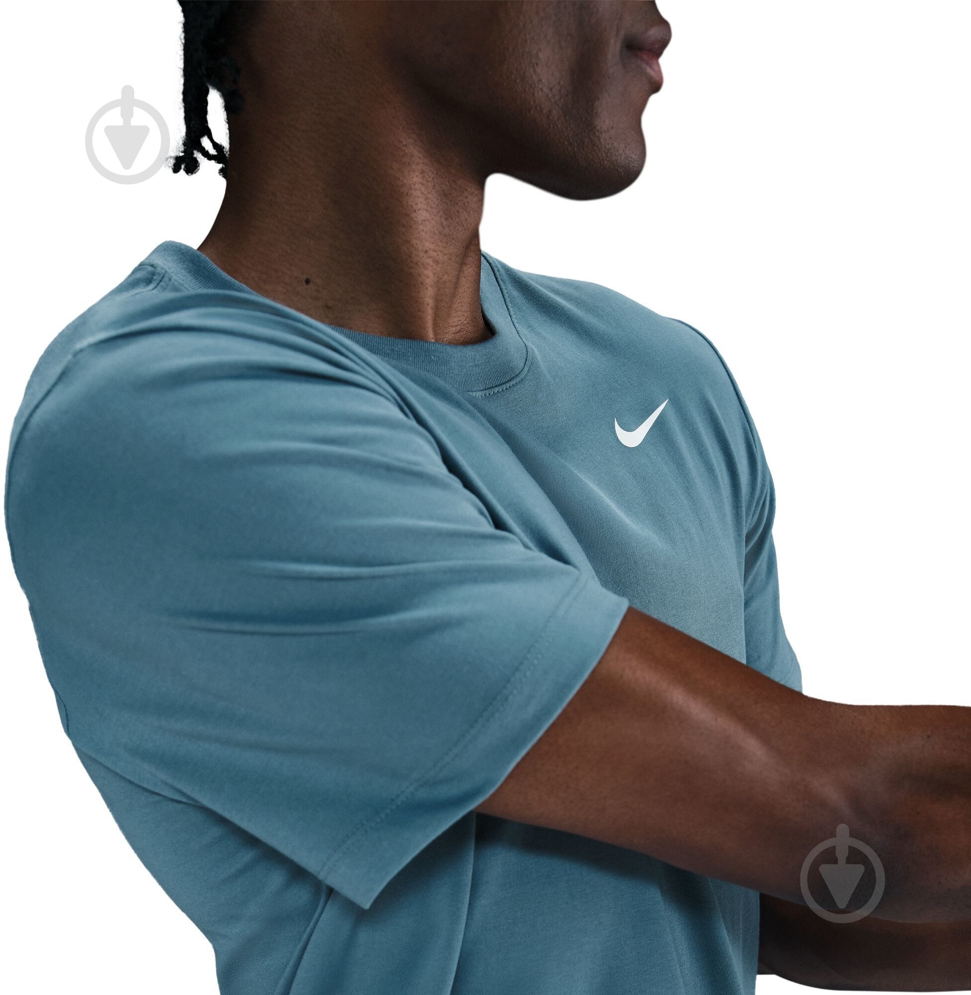 Футболка Nike M NK DF TEE DFC CREW SOLID AR6029-006 р.2XL бирюзовый - фото 5 Футболка Nike M NK DF TEE DFC CREW SOLID AR6029-006 р.2XL бирюзовый - фото 5