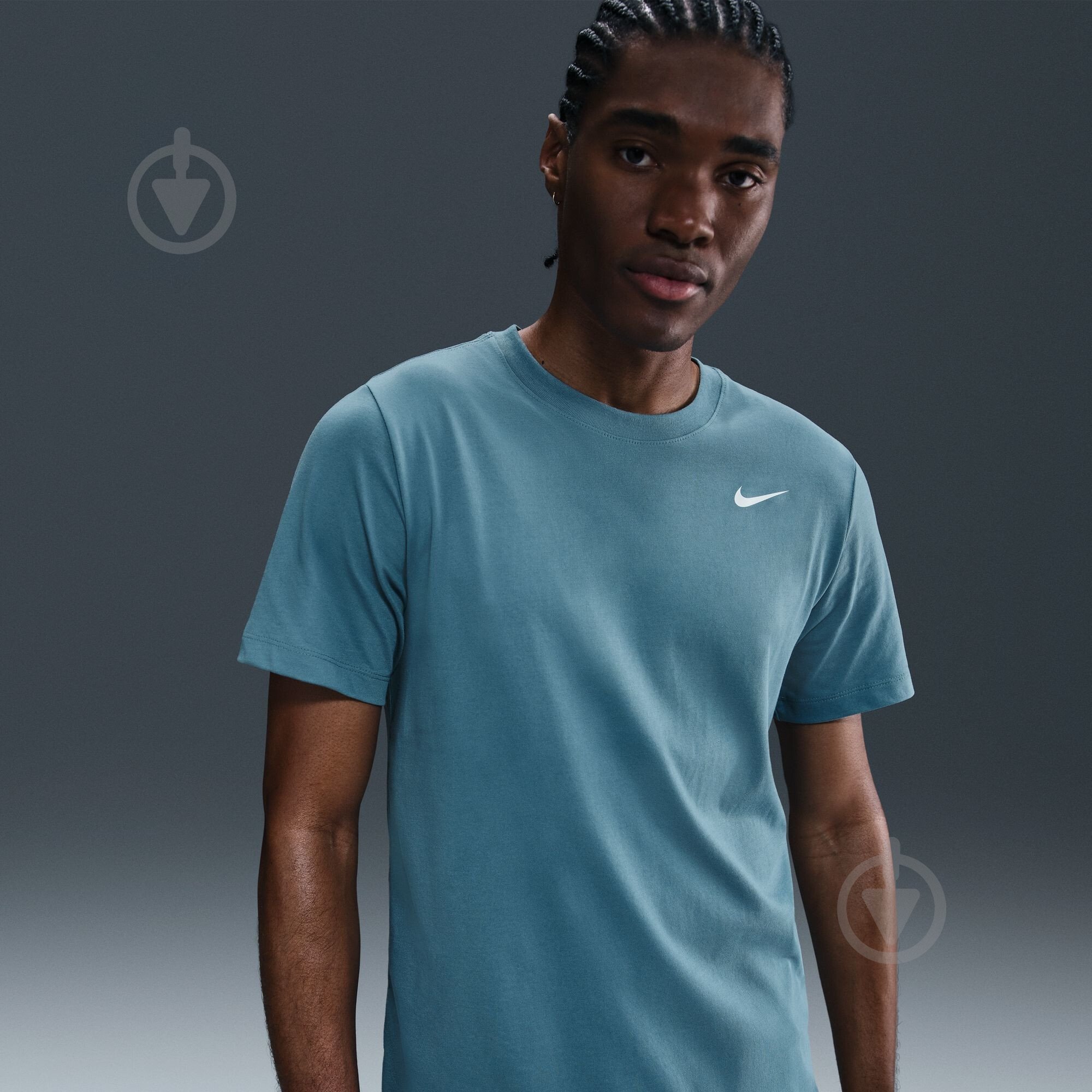 Футболка Nike M NK DF TEE DFC CREW SOLID AR6029-006 р.2XL бирюзовый - фото 8 Футболка Nike M NK DF TEE DFC CREW SOLID AR6029-006 р.2XL бирюзовый - фото 8