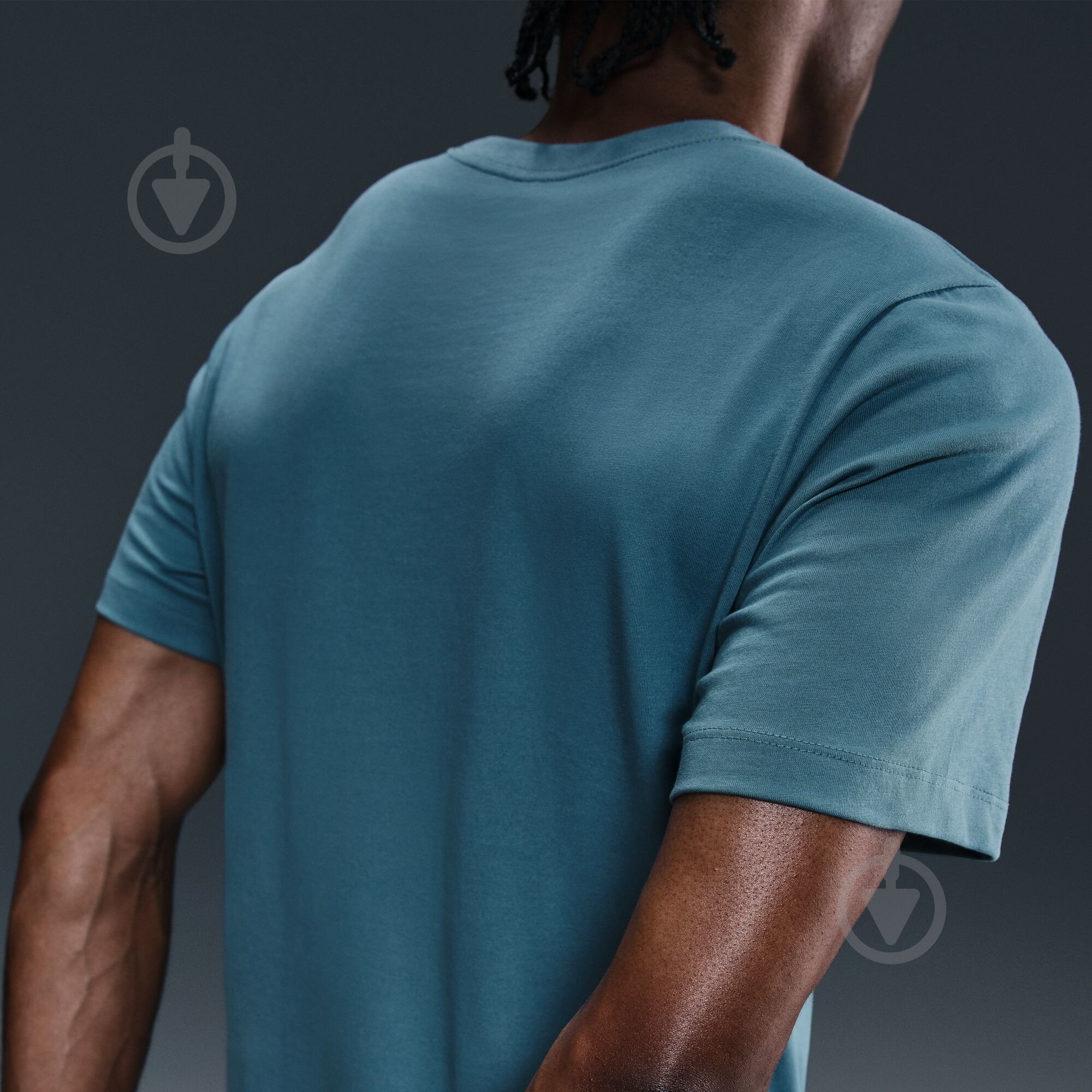 Футболка Nike M NK DF TEE DFC CREW SOLID AR6029-006 р.2XL бирюзовый - фото 9 Футболка Nike M NK DF TEE DFC CREW SOLID AR6029-006 р.2XL бирюзовый - фото 9