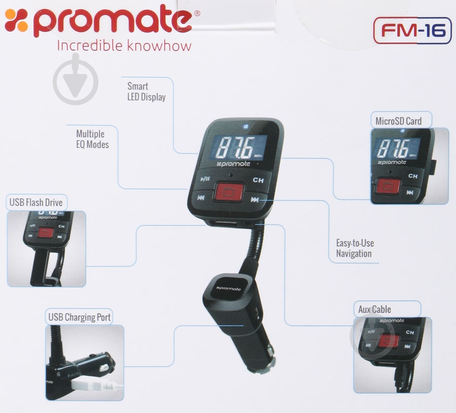 FM-трансмиттер FM 16 Black - фото 7 FM-трансмиттер FM 16 Black - фото 7