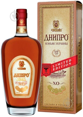 Бренди Дніпро коллекционный Днепр 12 лет 0,7 л - фото 1