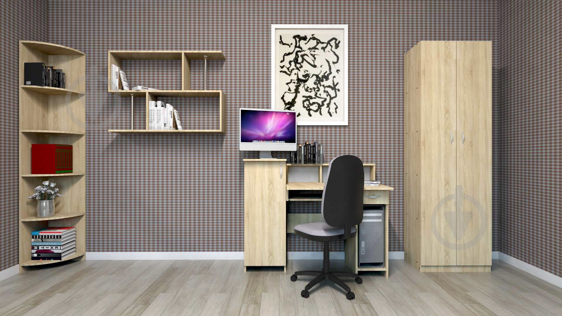 Шкаф Компанит 1 венге - фото 2