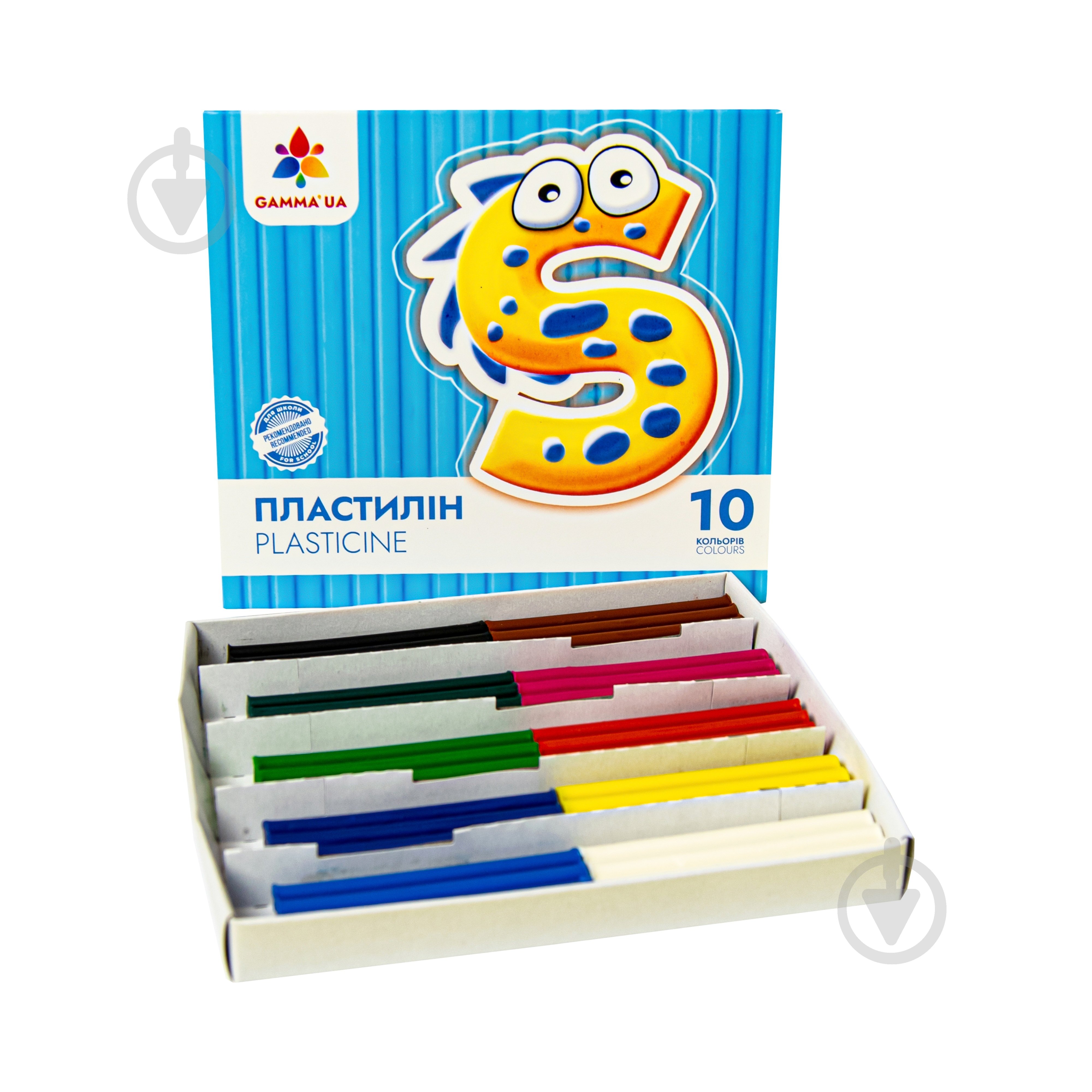 Пластилін восковий 10 кольорів 120 г Гамма UA - фото 2