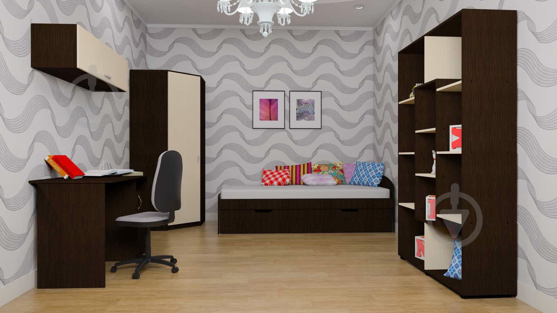 Шкаф угловой Компанит 3У 1950х802х802 мм венге - фото 2 Шкаф угловой Компанит 3У 1950х802х802 мм венге - фото 2