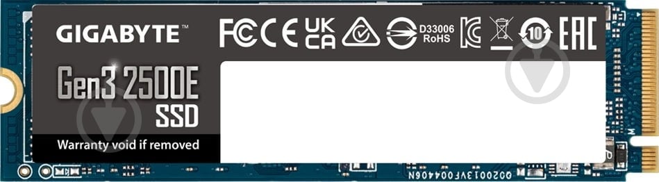 SSD-накопичувач Gigabyte 500GB M.2 PCI Express 3.0 x4 3D TLC NAND (G325E500G) - фото 1 SSD-накопичувач Gigabyte 500GB M.2 PCI Express 3.0 x4 3D TLC NAND (G325E500G) - фото 1