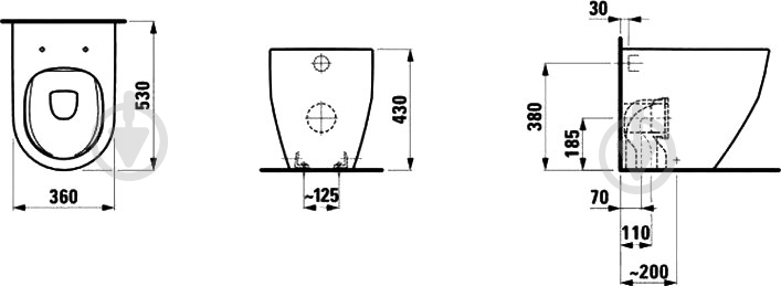 Унитаз Laufen PRO New Rimles - фото 6