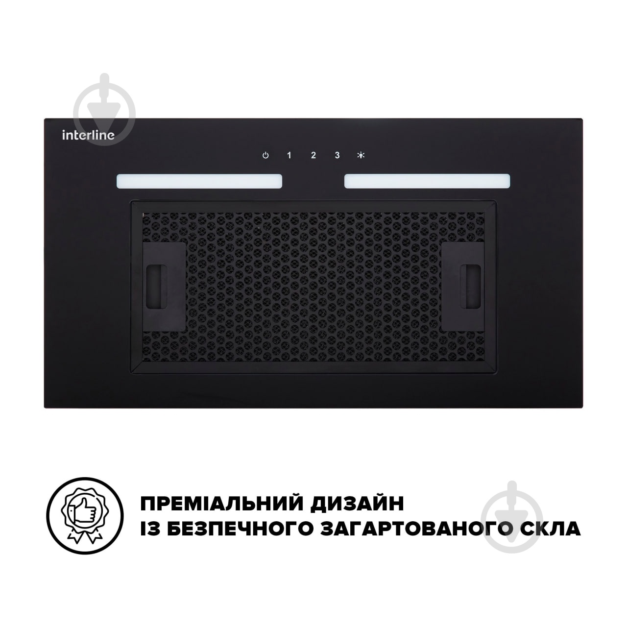 ВИТРИНА! Вытяжка Interline SWAY BL A/60 GL/S - фото 4