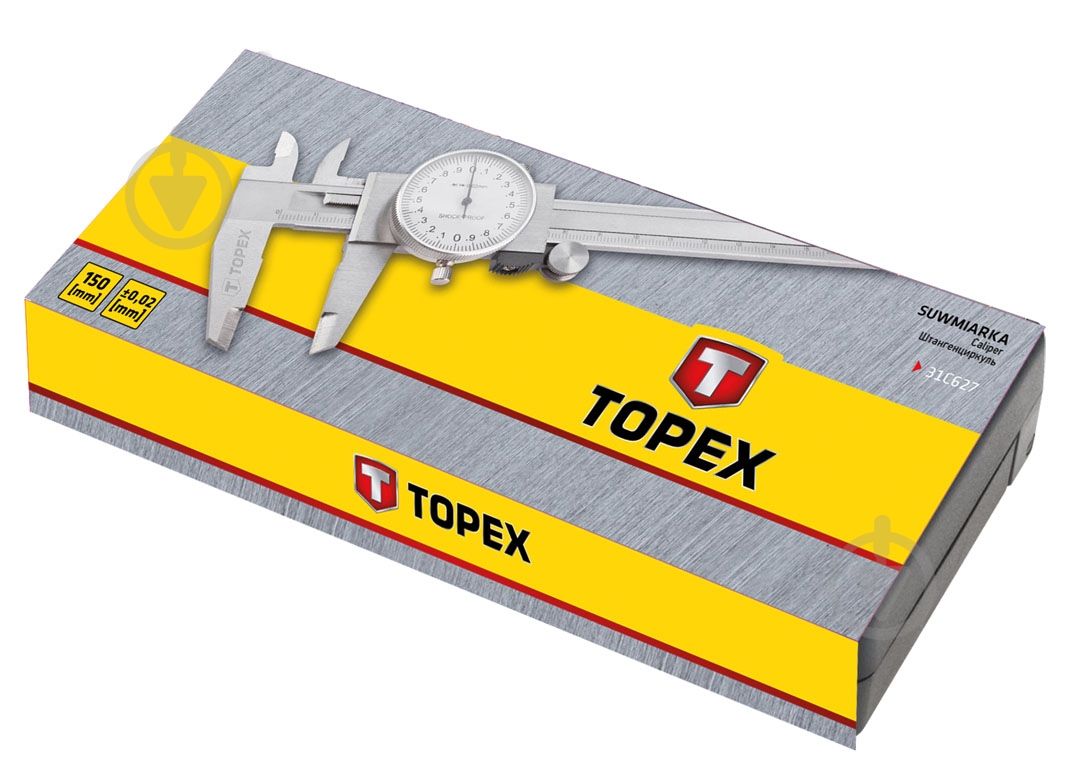 Штангенциркуль циферблатный Topex 31C627 - фото 2