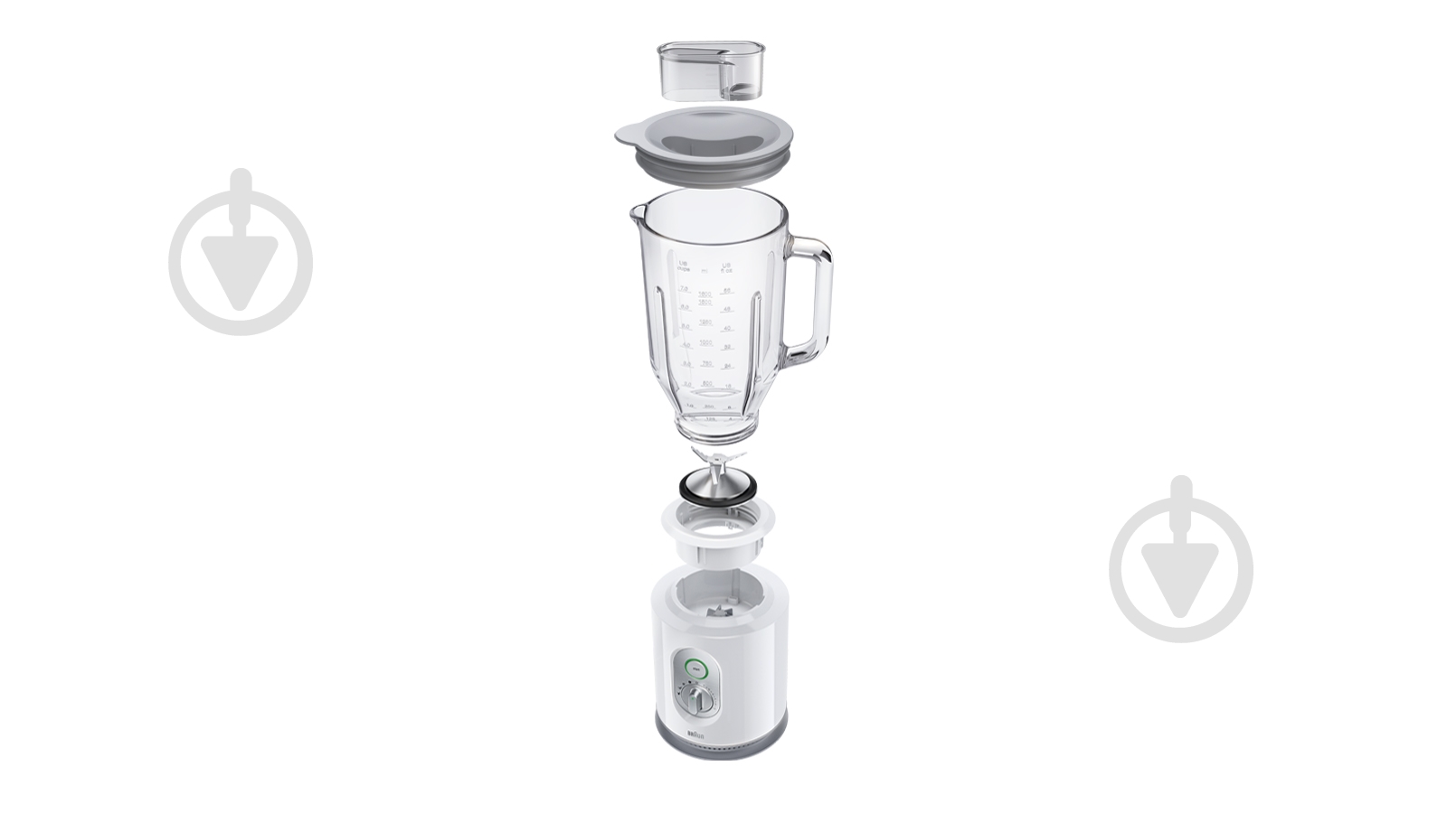 Блендер стаціонарний Braun JB 5160 White - фото 4