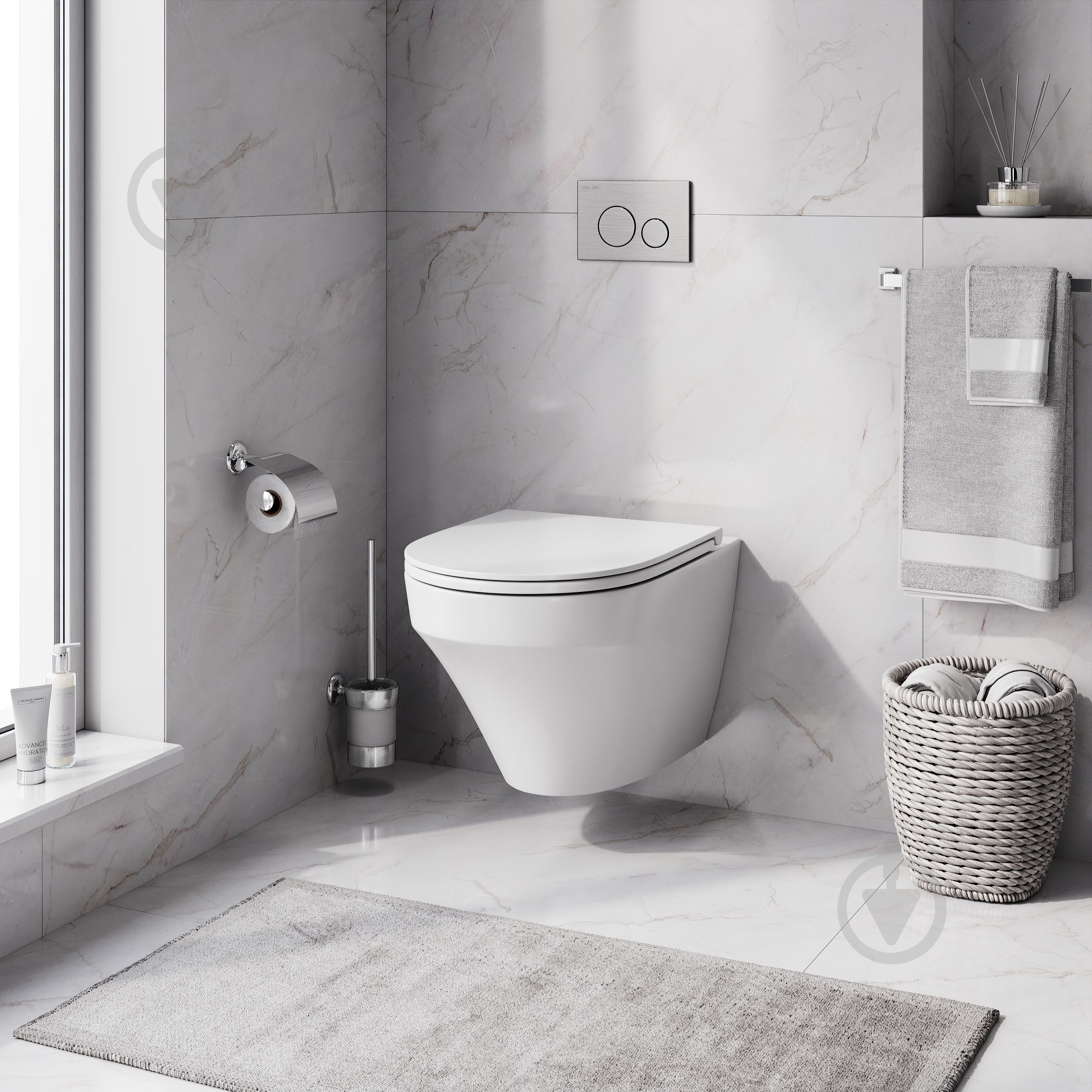 Унитаз подвесной AM.PM безободковый Inspire C501700WH - фото 3