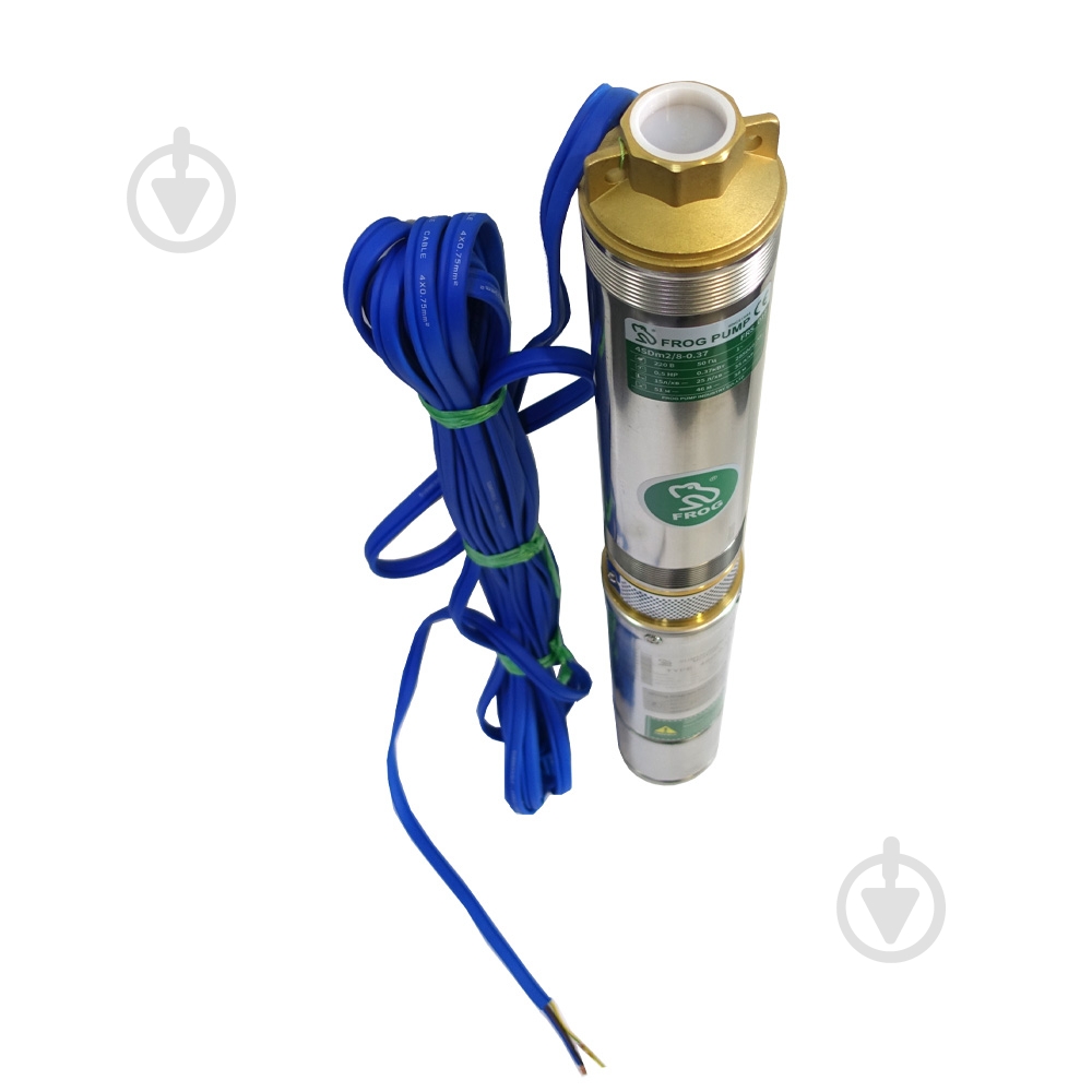 ᐉ Насос для скважин FROG 0,75 кВт пульт + кабель 40 м 4SDm2/14