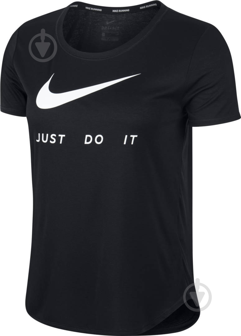 Футболка Nike W NK TOP SS SWSH RUN CJ1970-010 р.L черный - фото 1