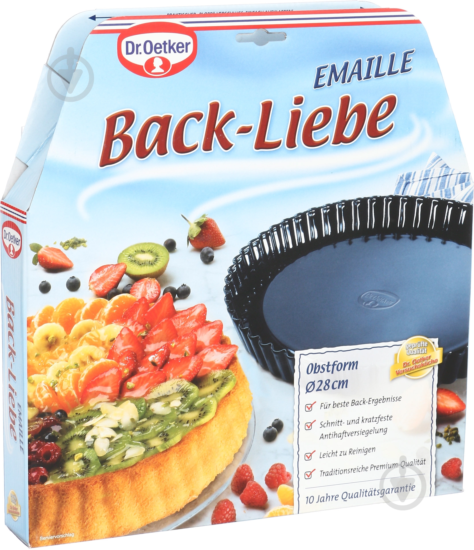 Форма для торта Dr. Oetker Back-Liebe Emaille 28 см 2370 - фото 4