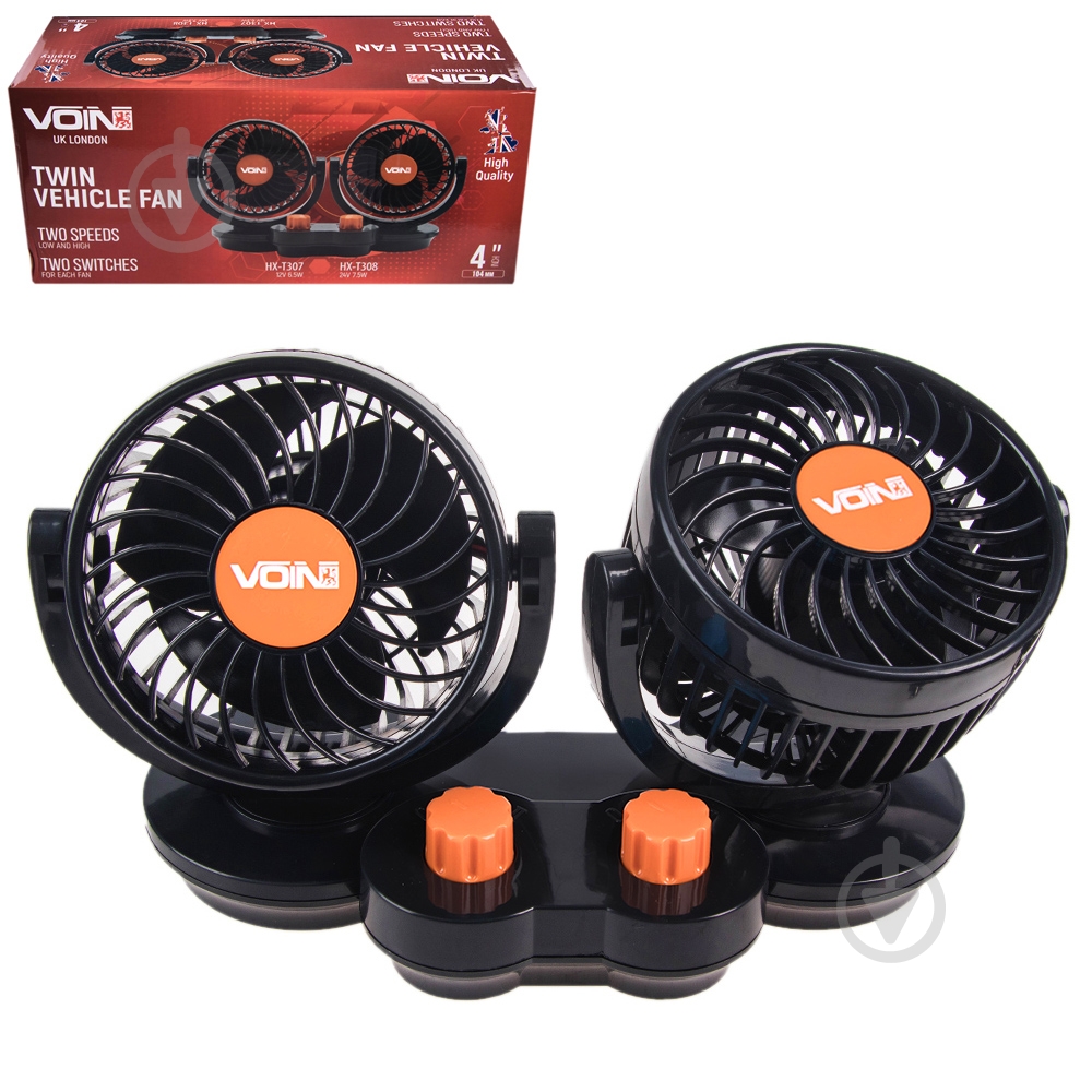 Вентилятор автомобільний Voin HX-T308 - фото 2 Вентилятор автомобільний Voin HX-T308 - фото 2