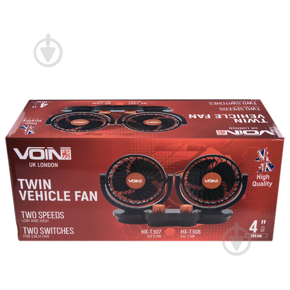 Вентилятор автомобільний Voin HX-T308 - фото 3 Вентилятор автомобільний Voin HX-T308 - фото 3